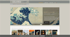 Desktop Screenshot of oeuvres-art.com