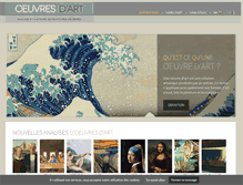 Tablet Screenshot of oeuvres-art.com